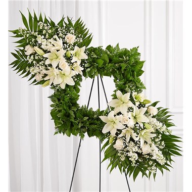 Cherished Remembrance&trade; Wreath - All White
